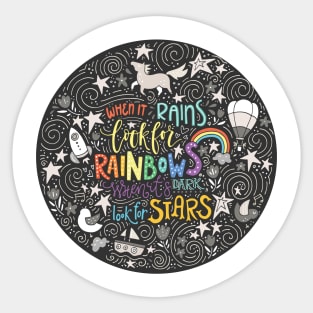 Look For Rainbows Sticker